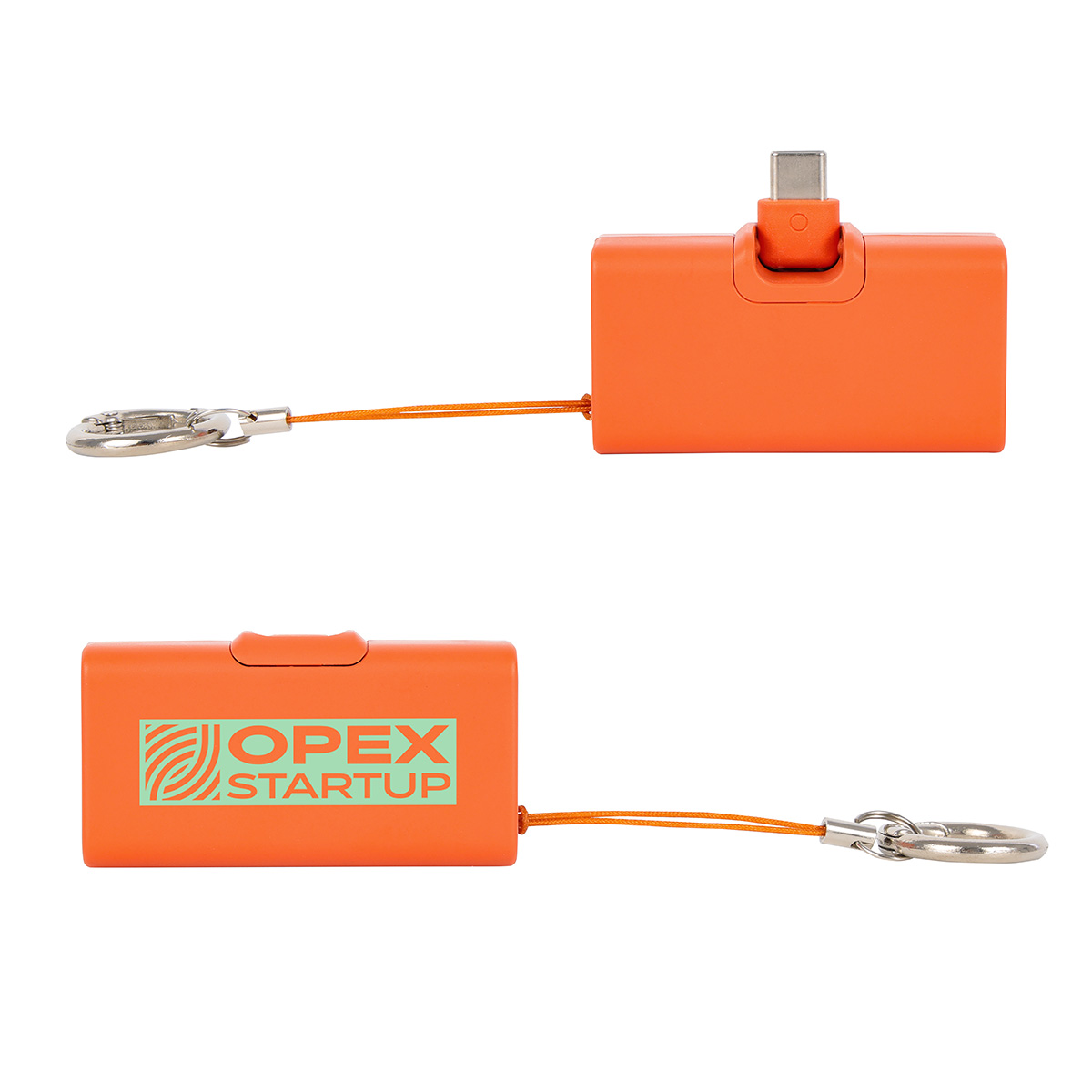Picture of Bijou 1200mAh UL Listed Power Bank with USB-C Tip & Keyring
