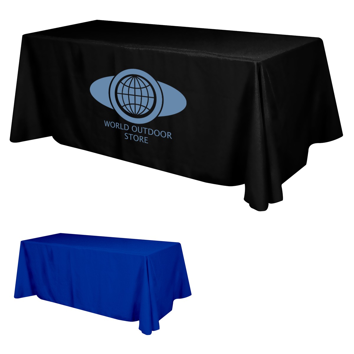 Picture of Flat Polyester 4-sided Table Cover - Fits 8' Standard Table