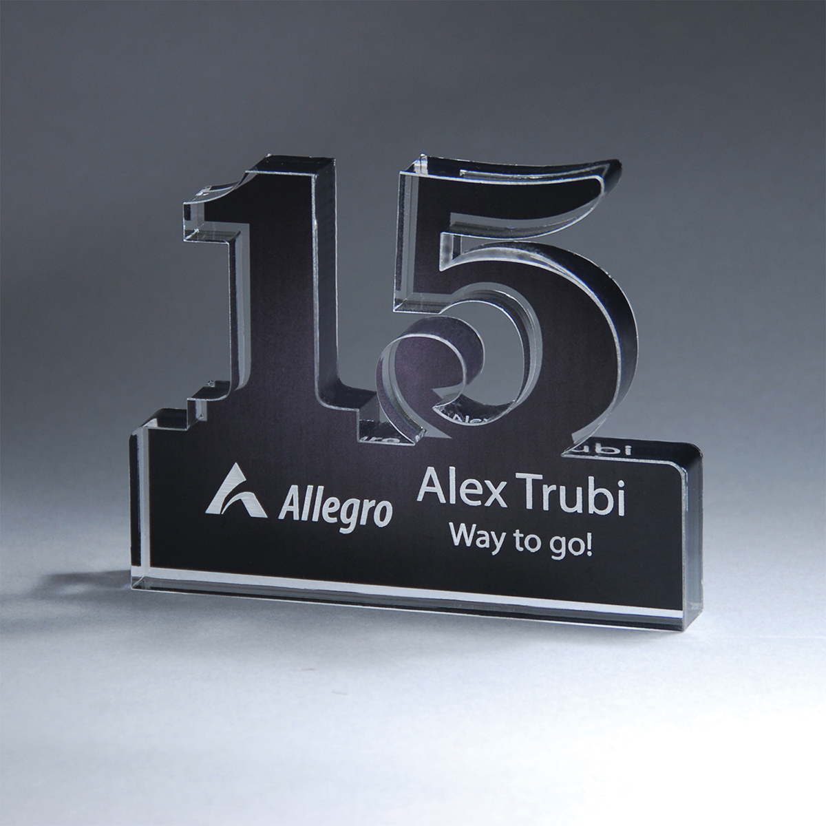 Picture of Freestanding 15 Year Anniversary Award