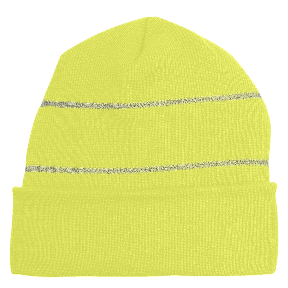 Picture of Knit Cuff Beanie With Reflective Stripes