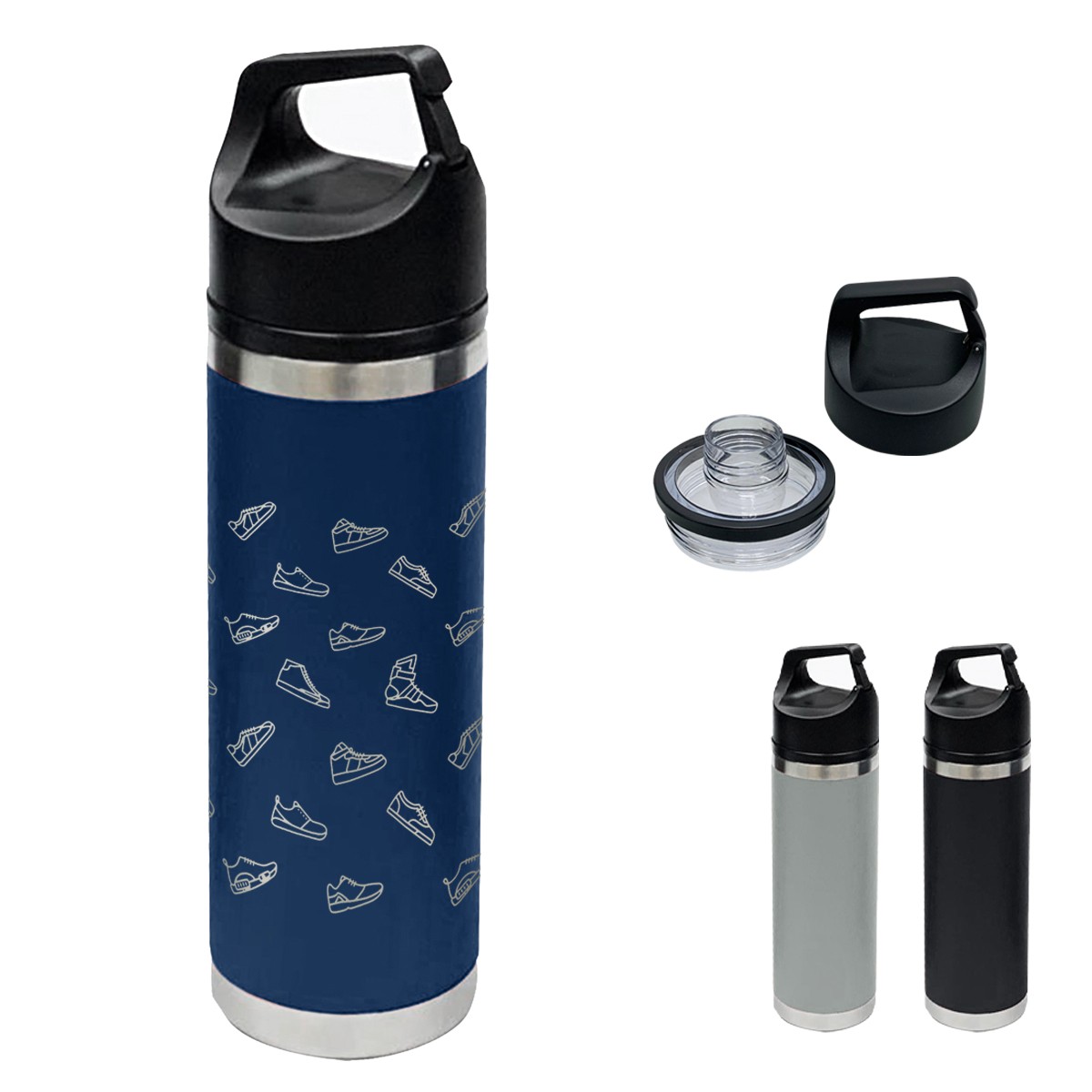 Picture of 18 Oz. Full Laser Davenport Stainless Steel Bottle