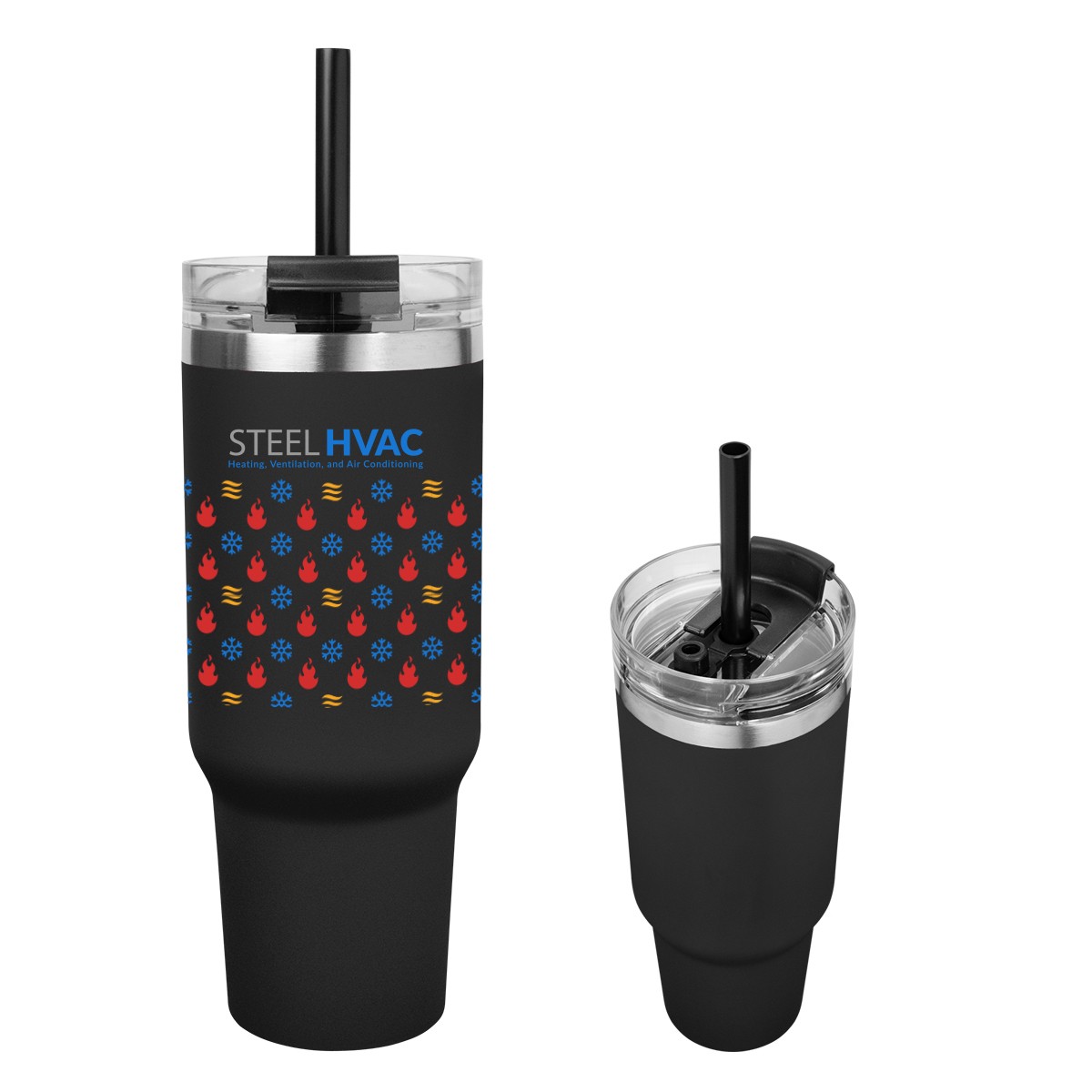 Picture of 40 Oz. Full Color Naomi Intrepid Stainless Steel Tumbler