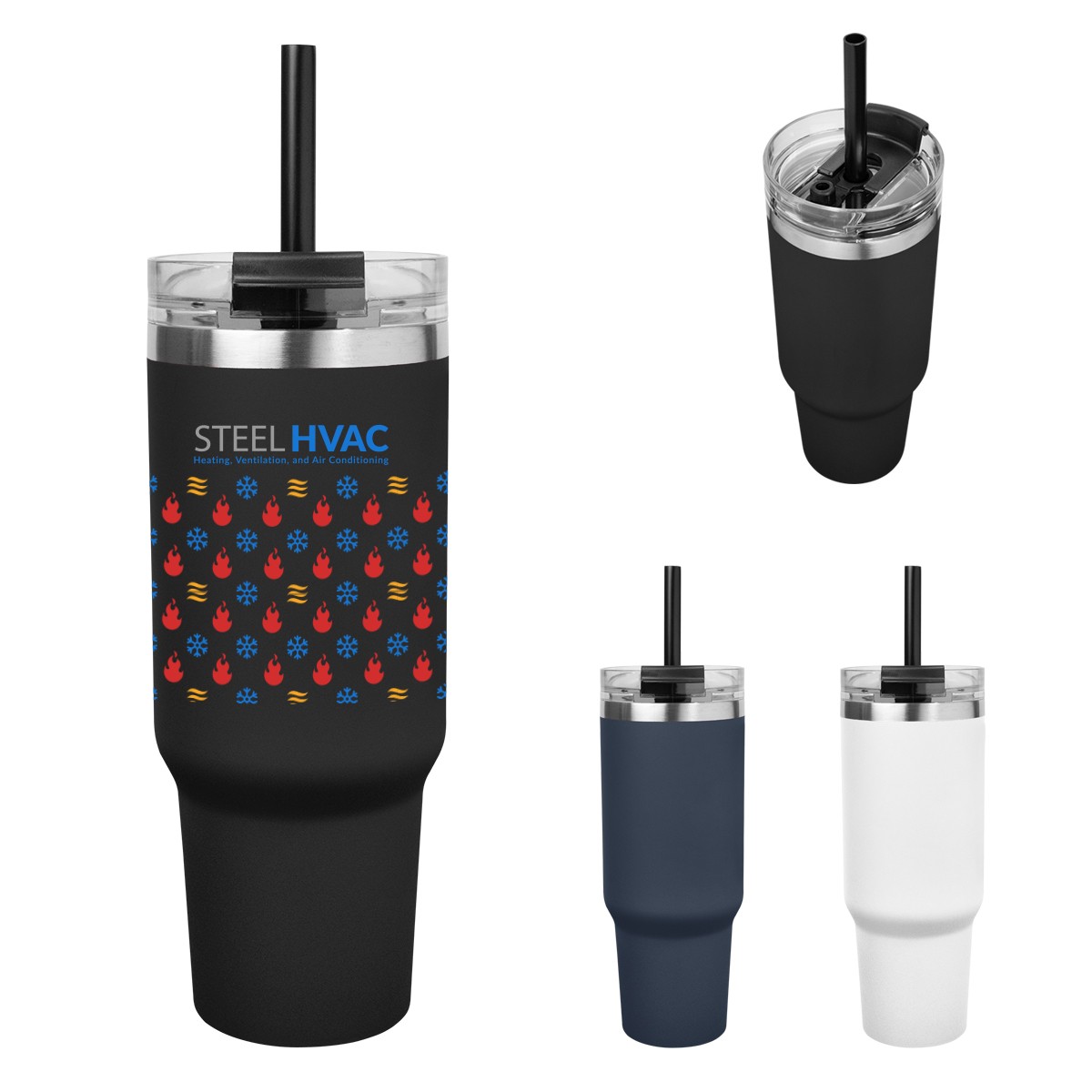 Picture of 40 Oz. Full Color Naomi Intrepid Stainless Steel Tumbler