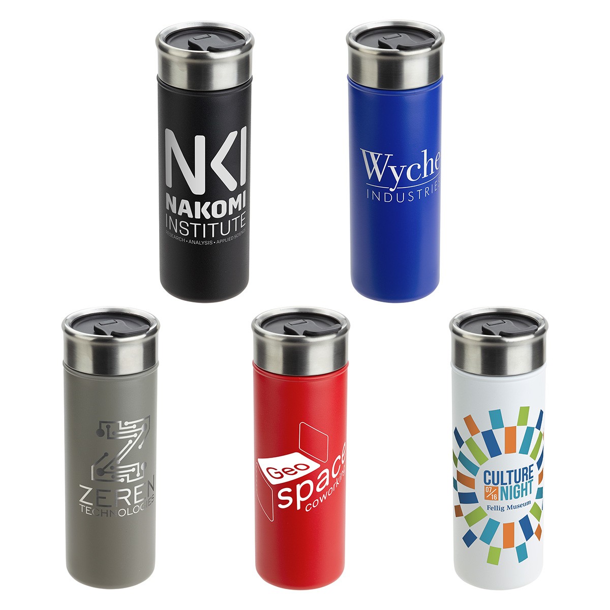 Picture of Solari 18 oz Copper-Lined Powder-Coated Insulated Tumbler