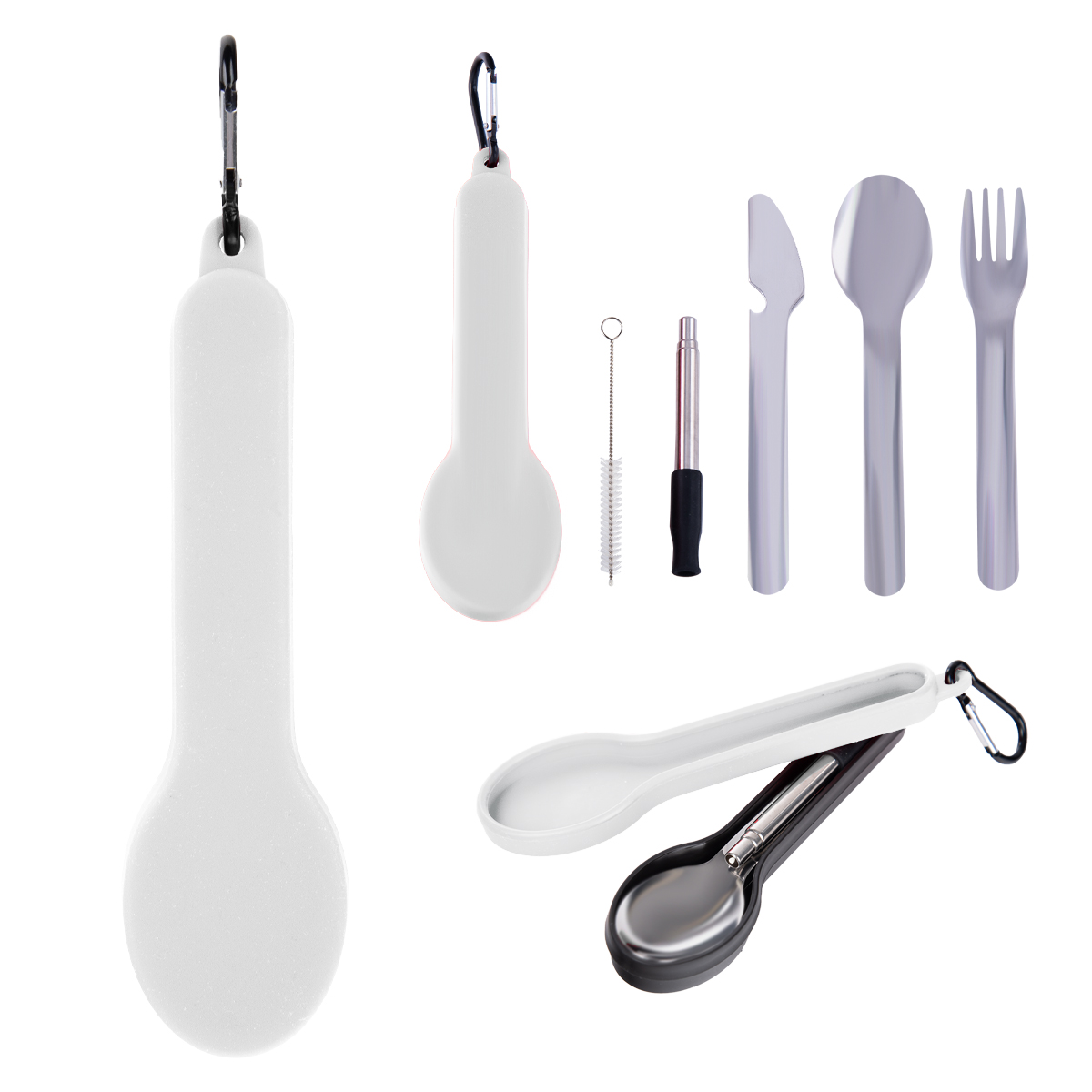 Picture of Travel Utensil Set With Silicone Holder