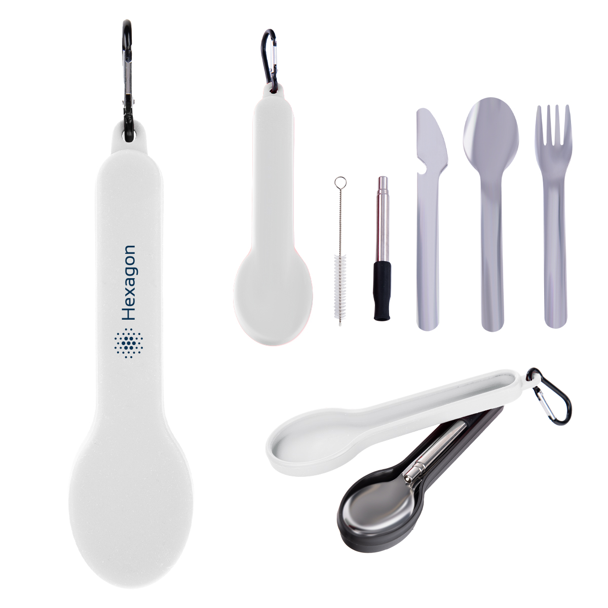 Picture of Travel Utensil Set With Silicone Holder
