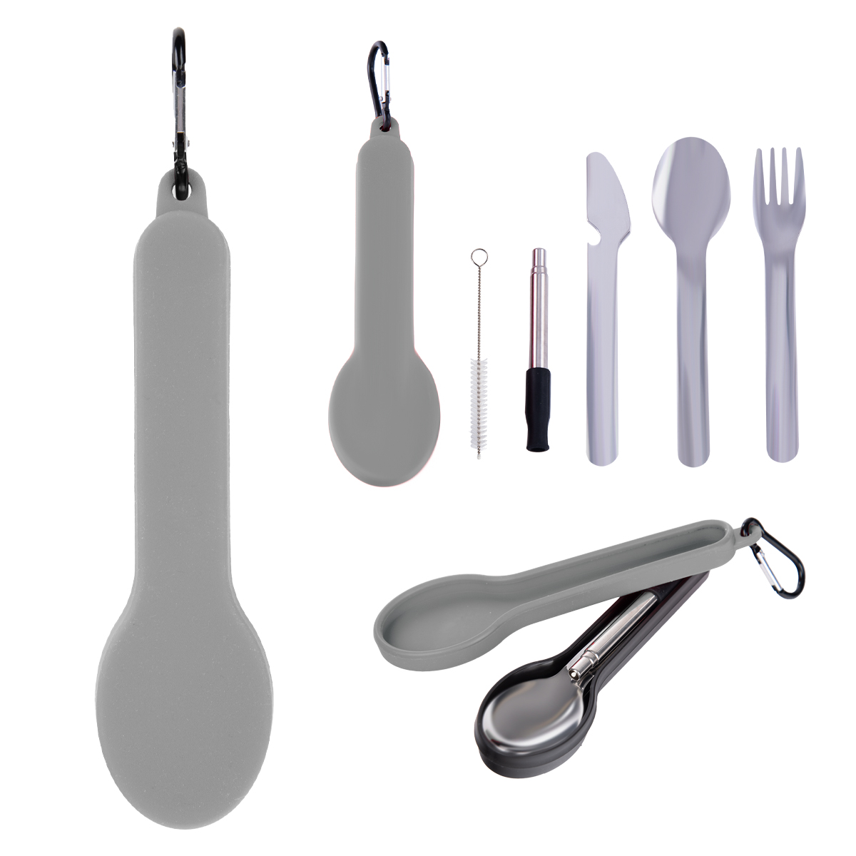Picture of Travel Utensil Set With Silicone Holder