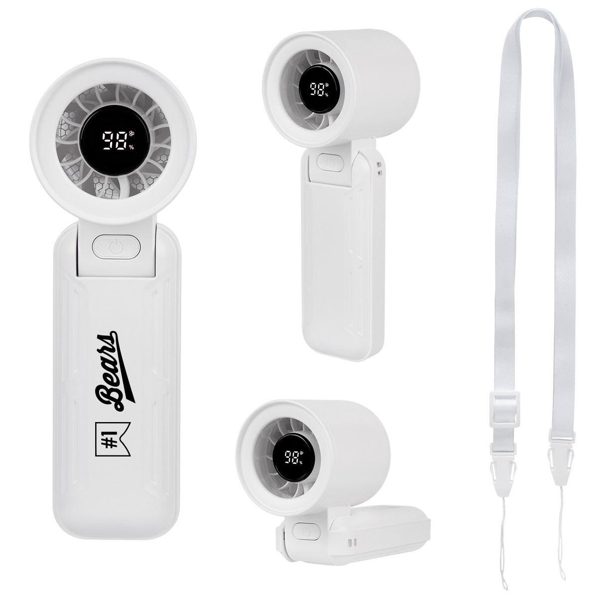 Picture of Rabs Folding Fan With Digital Display