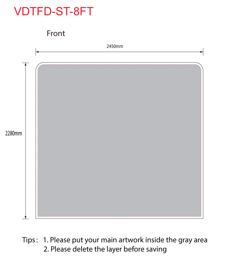 Picture of 8' Straight Tension Fabric Display