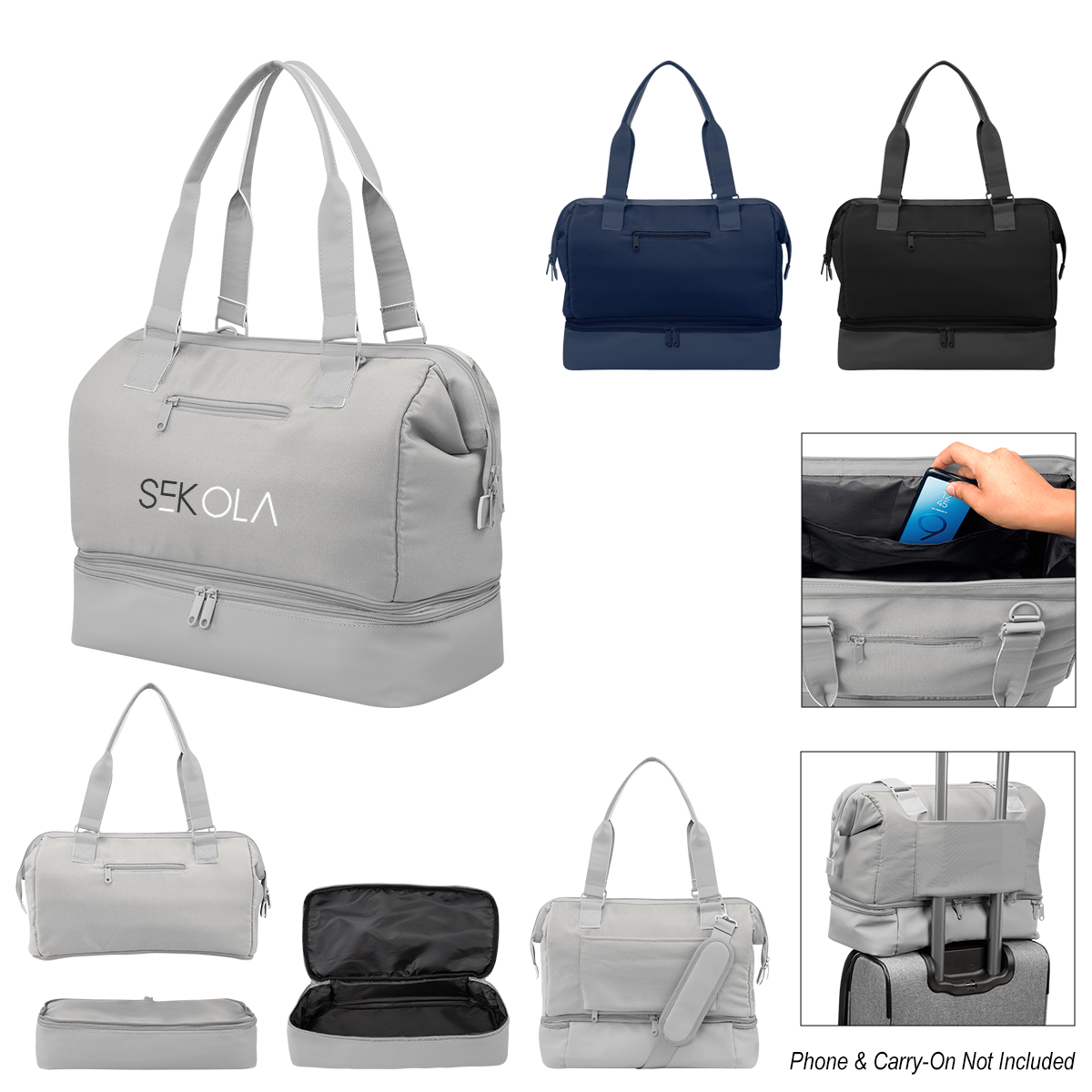 Picture of The Weekender Mini Travel Bag With Drop Bottom