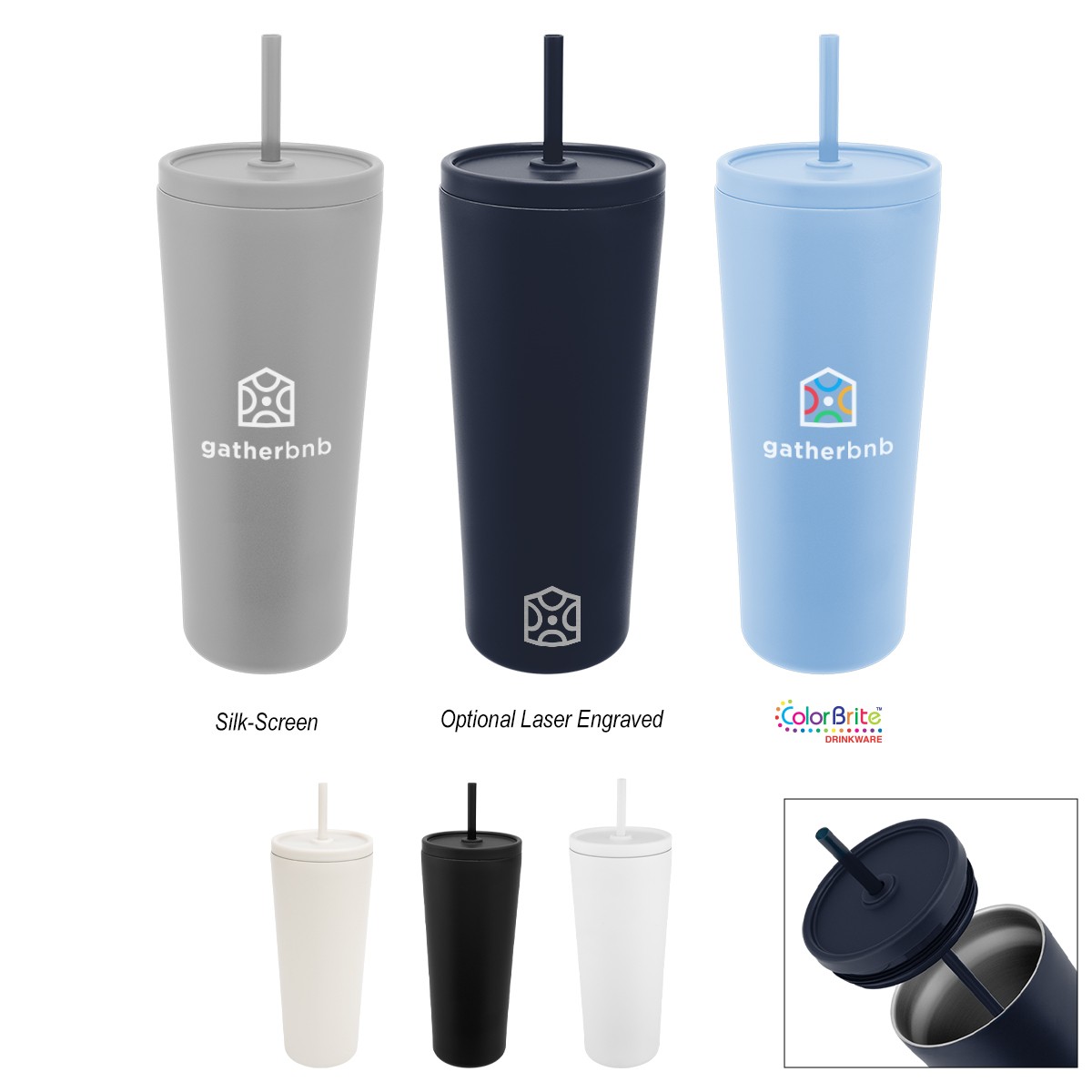 Picture of 24 Oz. Brooklyn Recycled Stainless Steel Tumbler