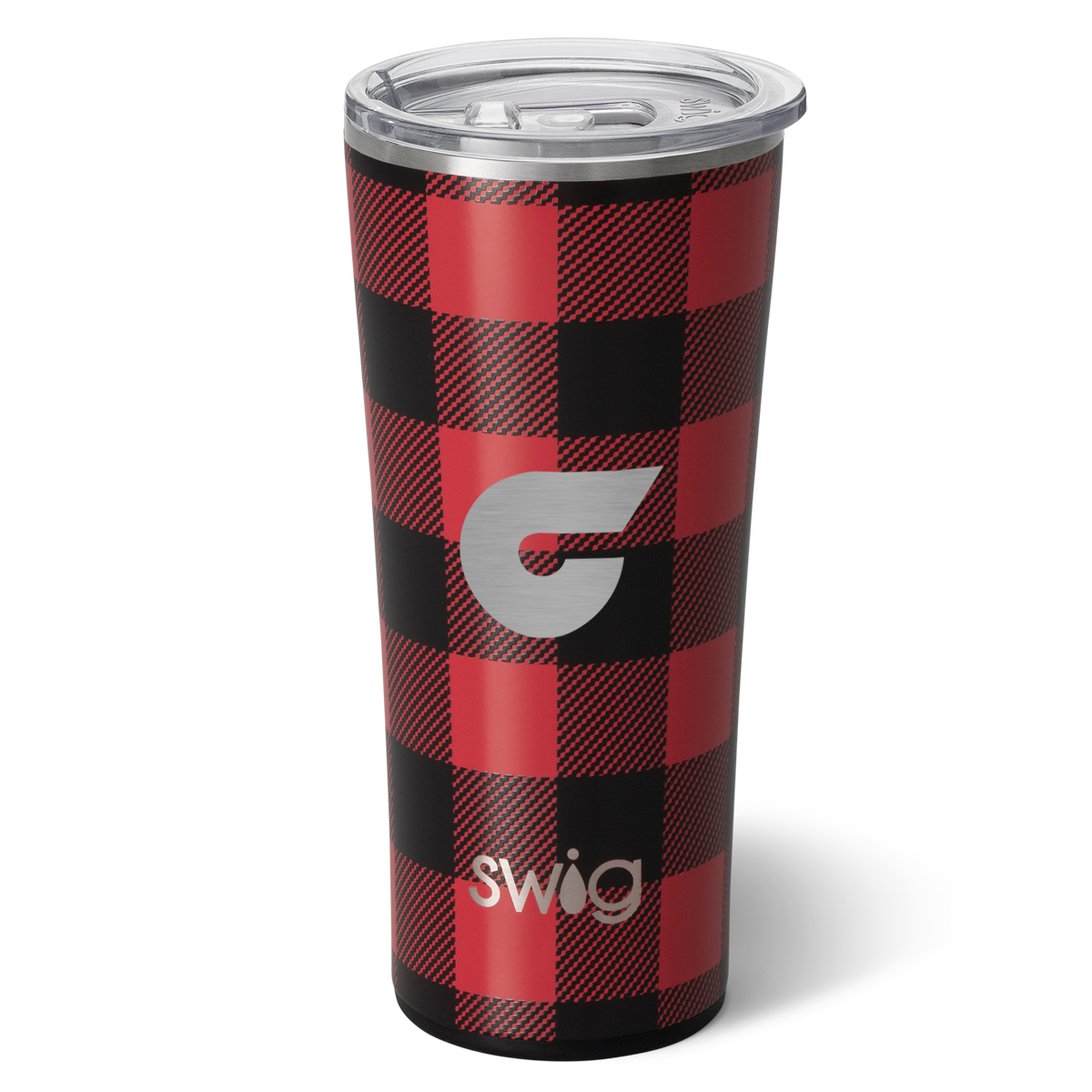 Picture of 22 Oz. Swig Life™ Buffalo Plaid Stainless Steel Tumbler