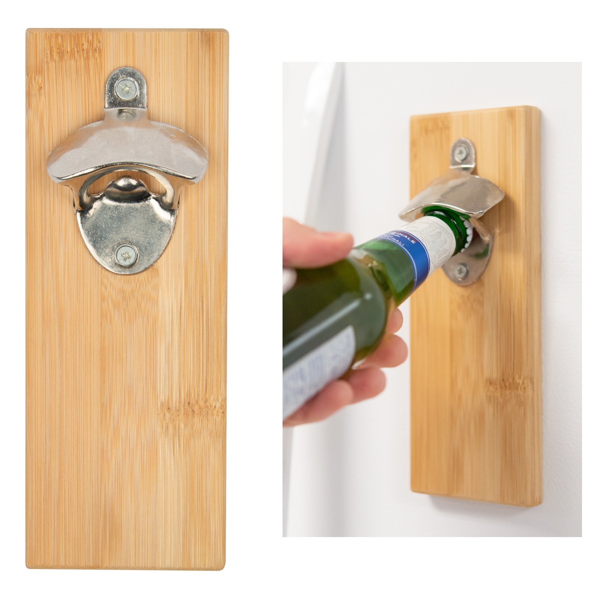 Picture of Bamboo Wall Mounted Bottle Opener