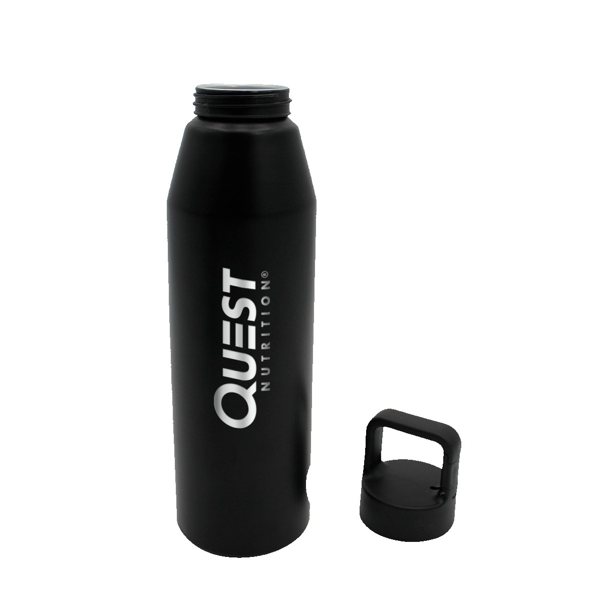 Picture of 25 oz. Recycled Aluminum Bottle with Carabiner Lid, Laser Engraved, Large