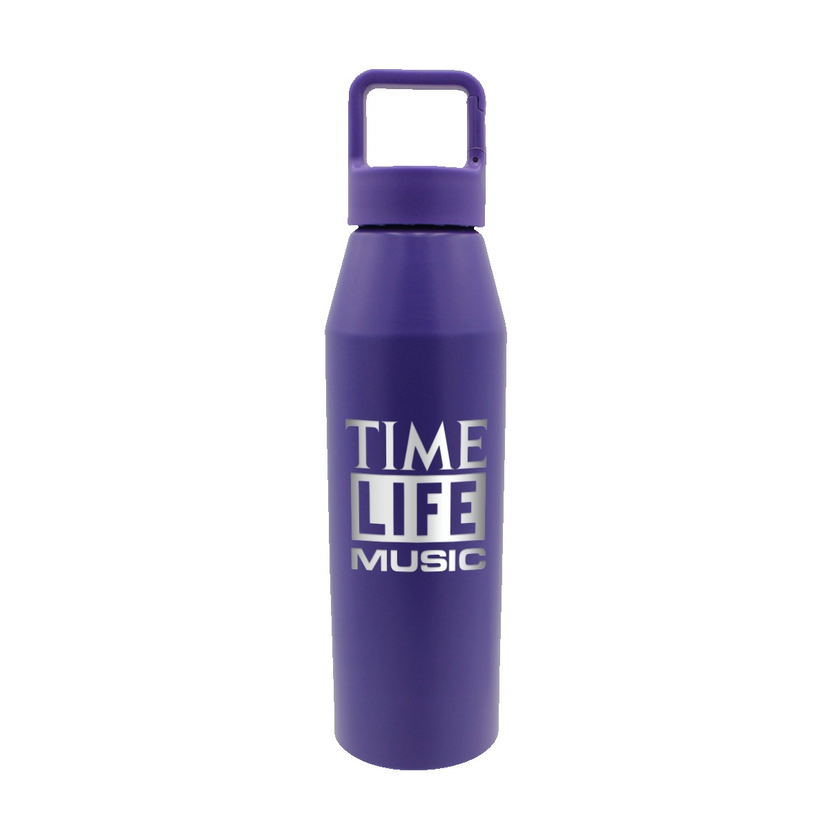 Picture of 25 oz. Recycled Aluminum Bottle with Carabiner Lid, Laser Engraved, Large