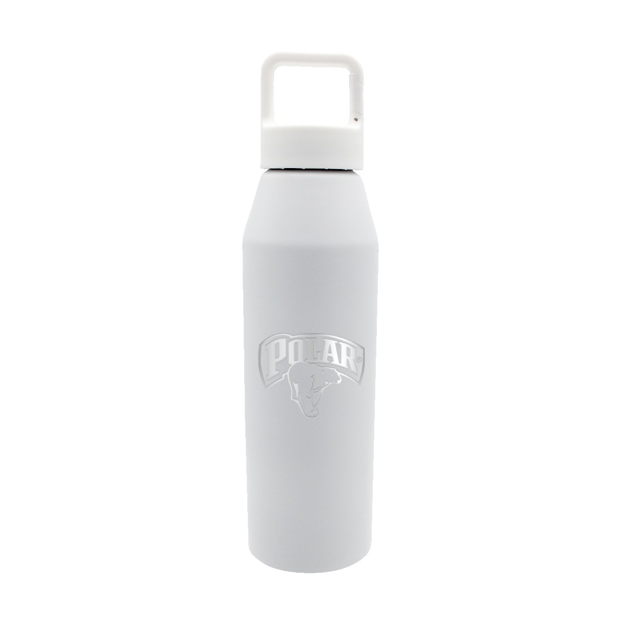 Picture of 25 oz. Recycled Aluminum Bottle with Carabiner Lid, Laser Engraved, Large