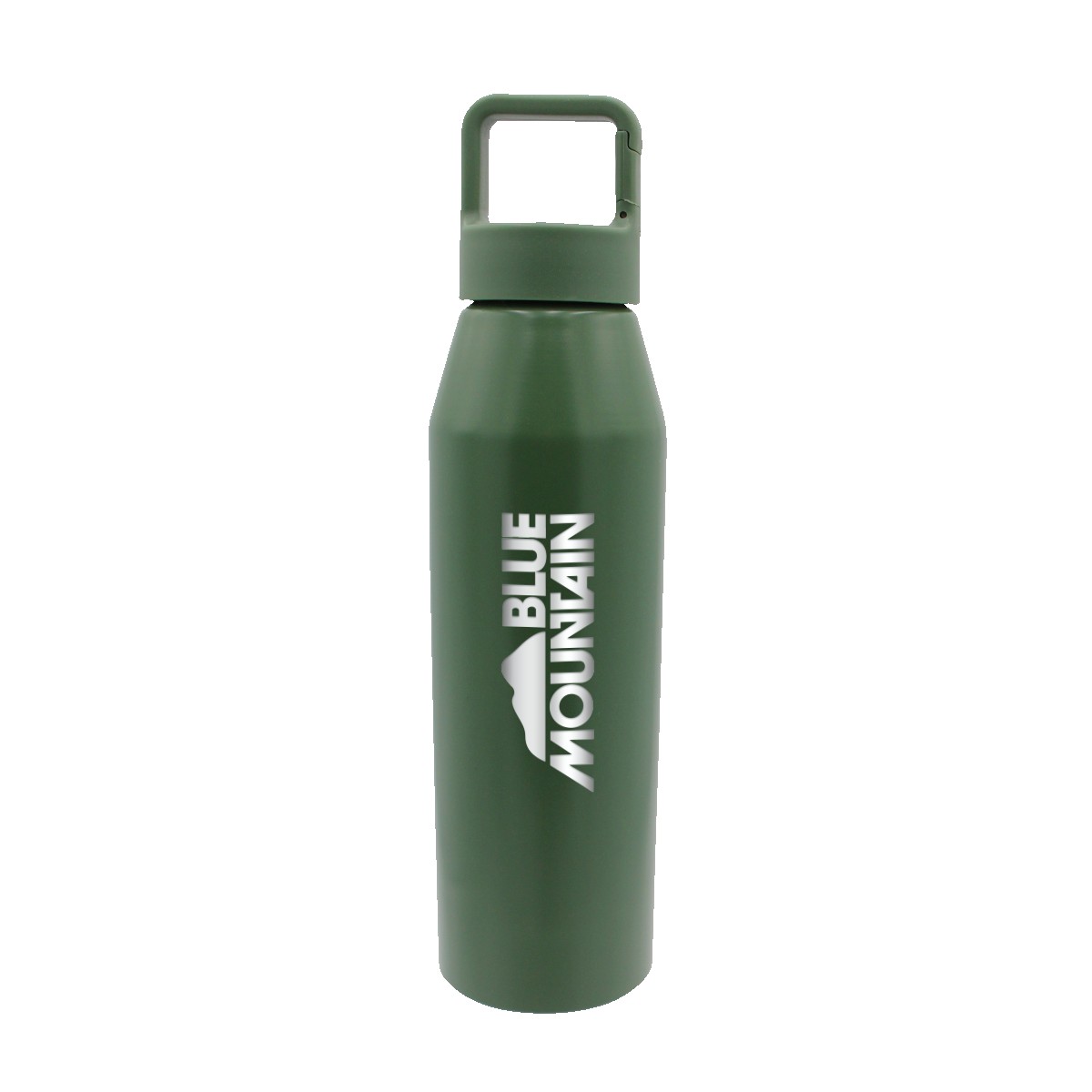 Picture of 25 oz. Recycled Aluminum Bottle with Carabiner Lid, Laser Engraved, Large