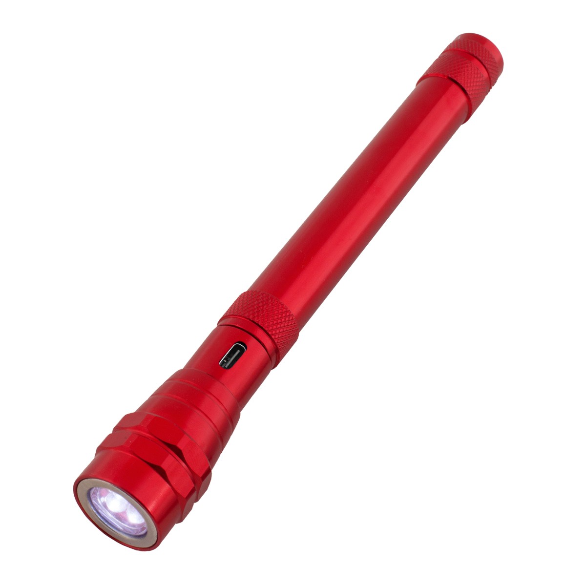 Picture of Telescopic Rechargeable Recycled Aluminum Flashlight With Magnet 2.0