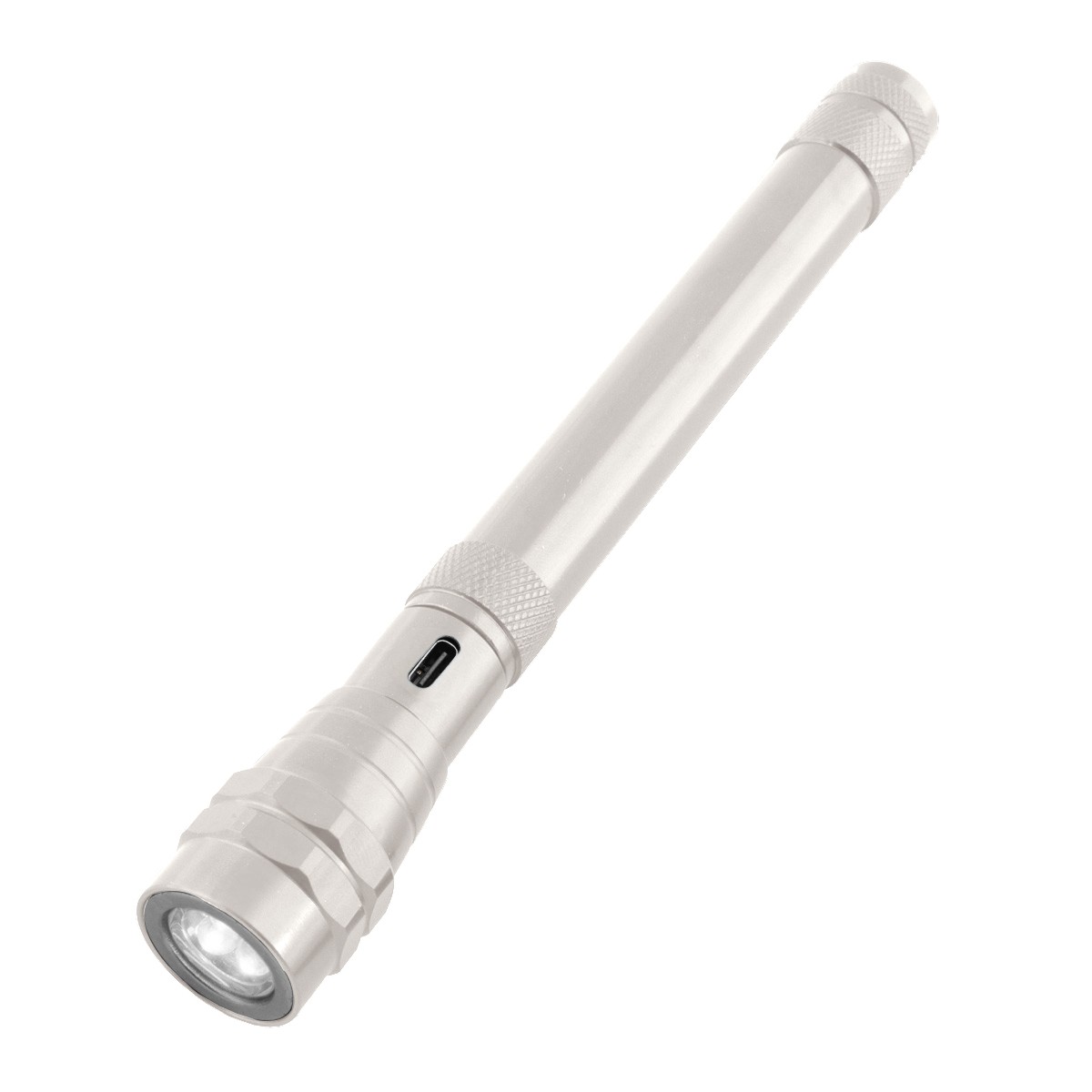 Picture of Telescopic Rechargeable Recycled Aluminum Flashlight With Magnet 2.0
