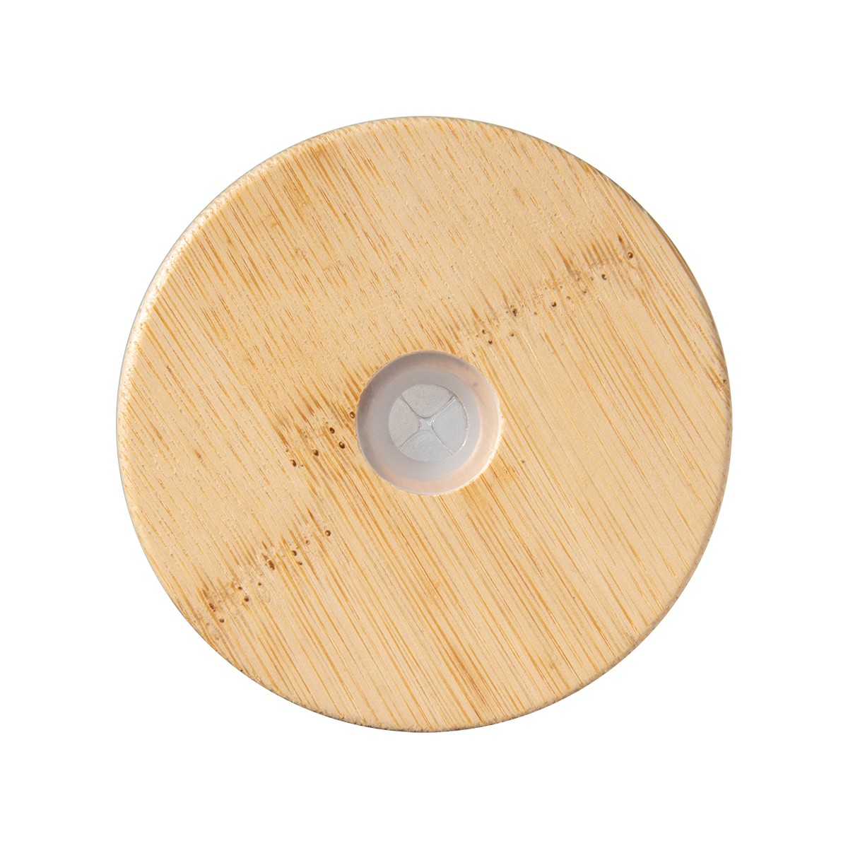 Picture of 17 Oz. Soda Lime Glass Can With Bamboo Lid