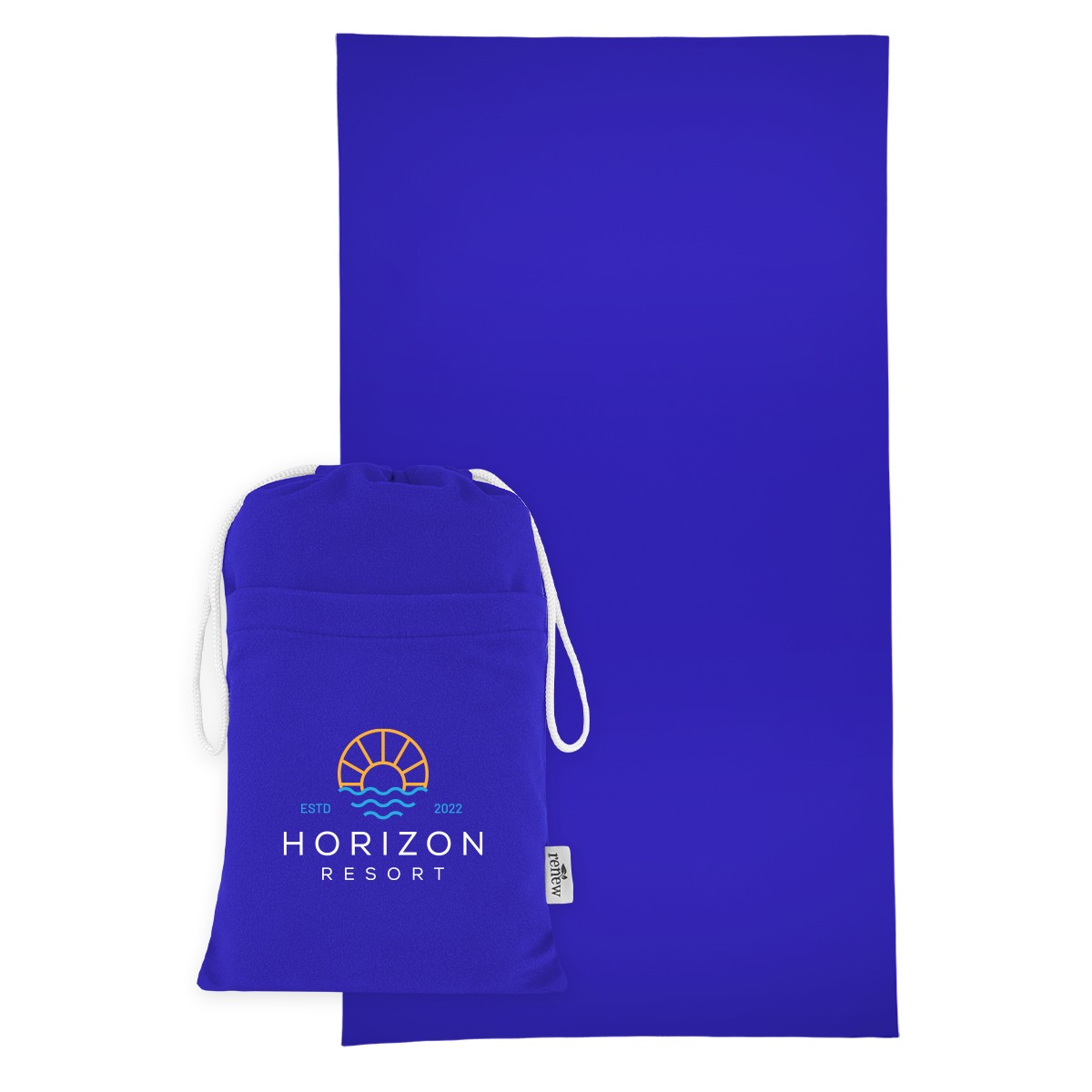 Picture of Sand-free Rpet Beach Towel With Pouch