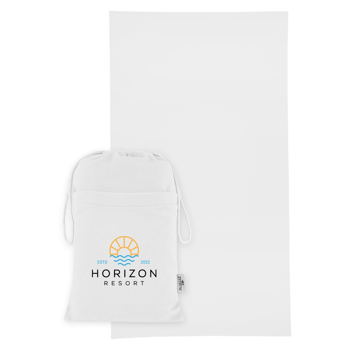 Picture of Sand-free Rpet Beach Towel With Pouch