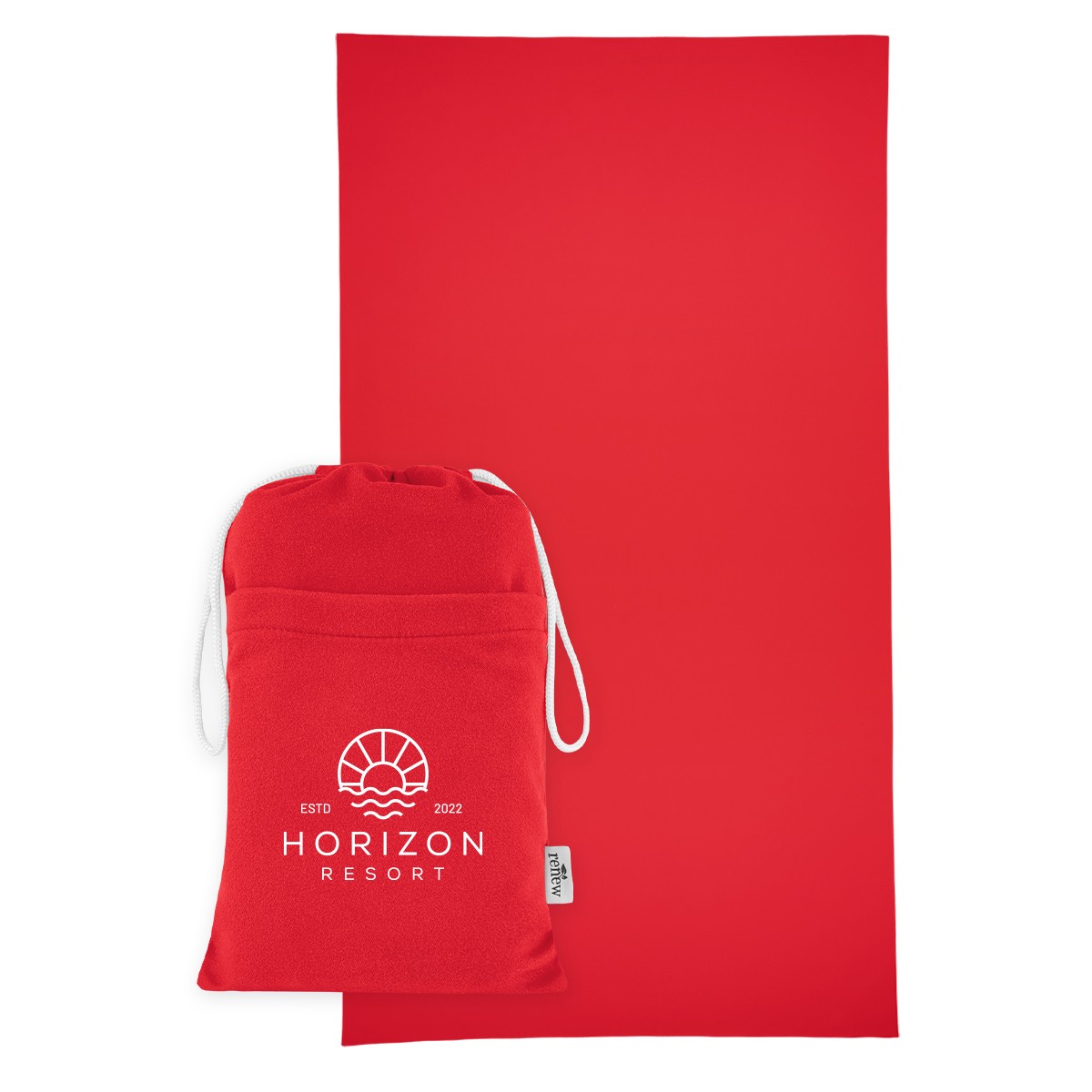 Picture of Sand-free Rpet Beach Towel With Pouch