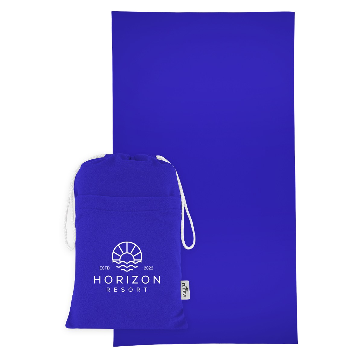 Picture of Sand-free Rpet Beach Towel With Pouch