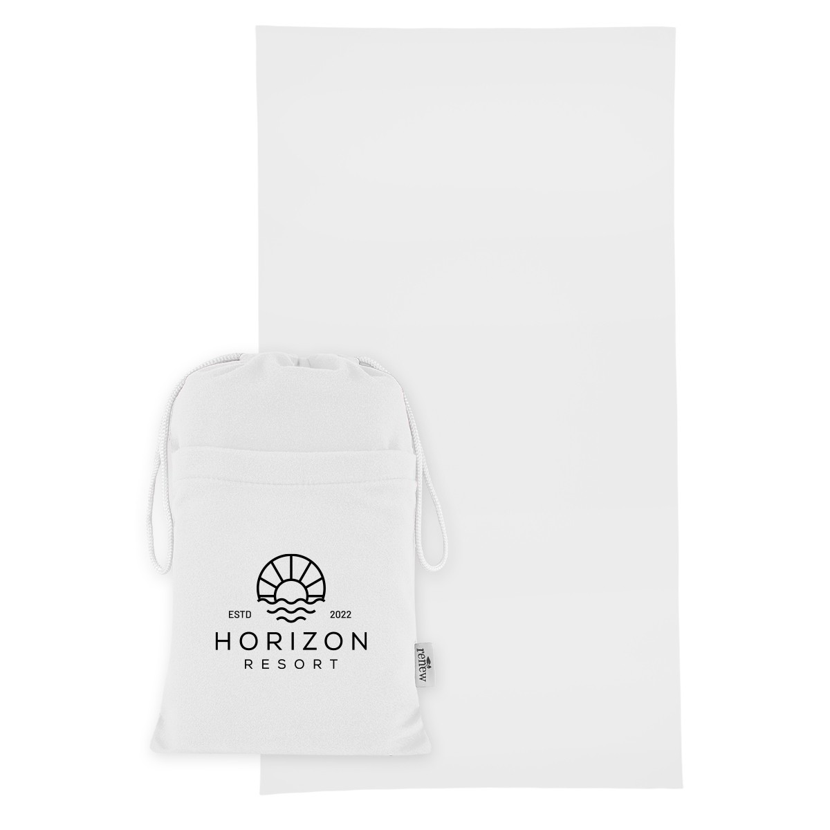 Picture of Sand-free Rpet Beach Towel With Pouch