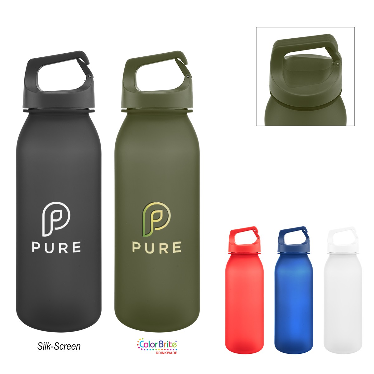 Picture of 20 Oz. Brooke Rpet Bottle With Easy Carry Handle