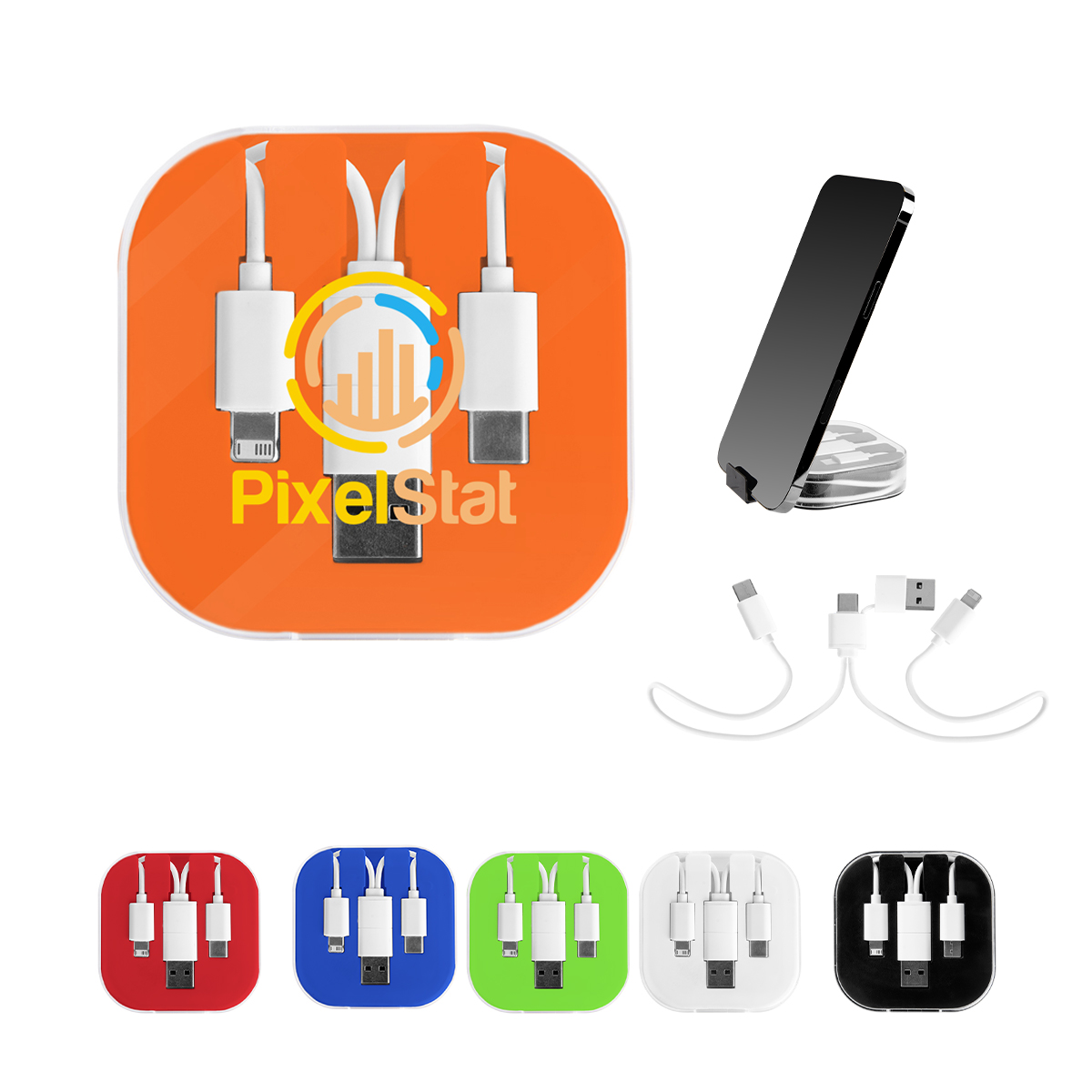 Picture of 3-in-1 Charging Cable With Phone Stand 2.0
