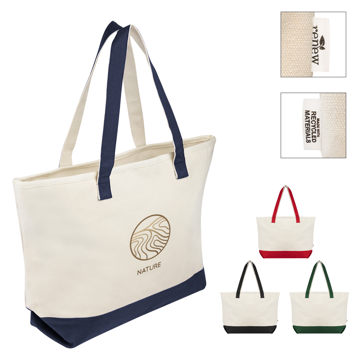 Picture of Large Starboard Recycled Cotton Canvas Tote Bag