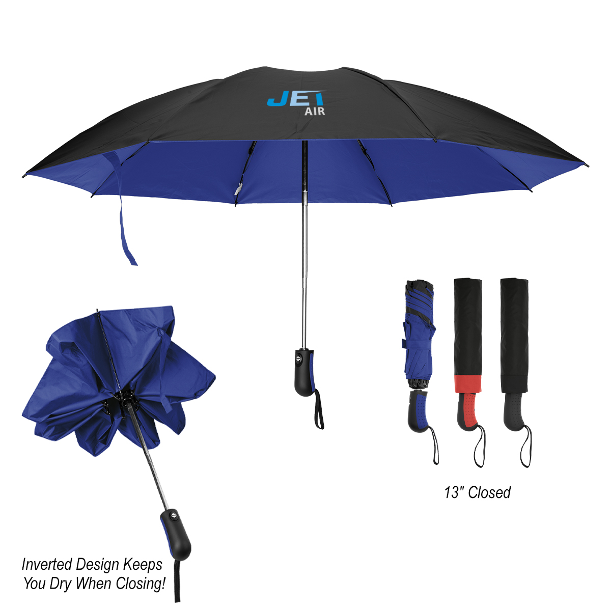 Picture of 46" Arc Two-tone Rpet Inversion Umbrella