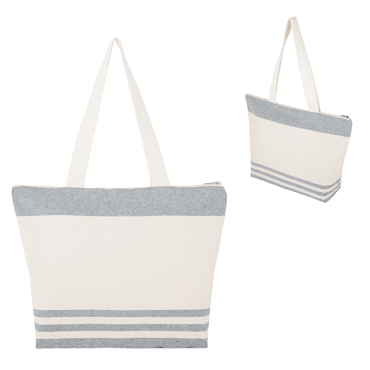 Picture of Marlo 10 Oz. Recycled Cotton Zippered Tote Bag