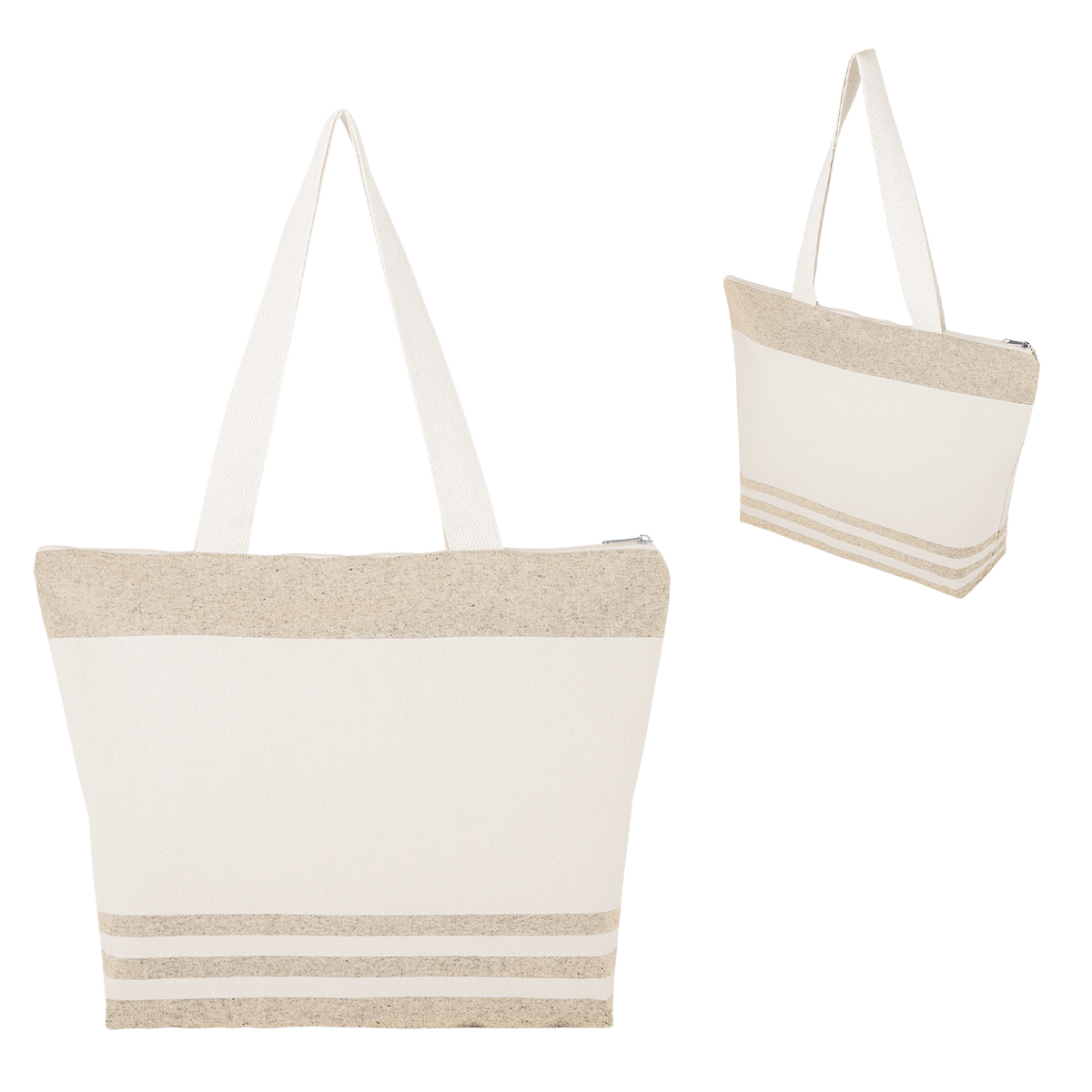 Picture of Marlo 10 Oz. Recycled Cotton Zippered Tote Bag