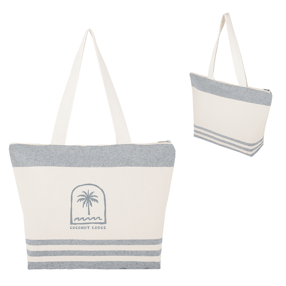 Picture of Marlo 10 Oz. Recycled Cotton Zippered Tote Bag