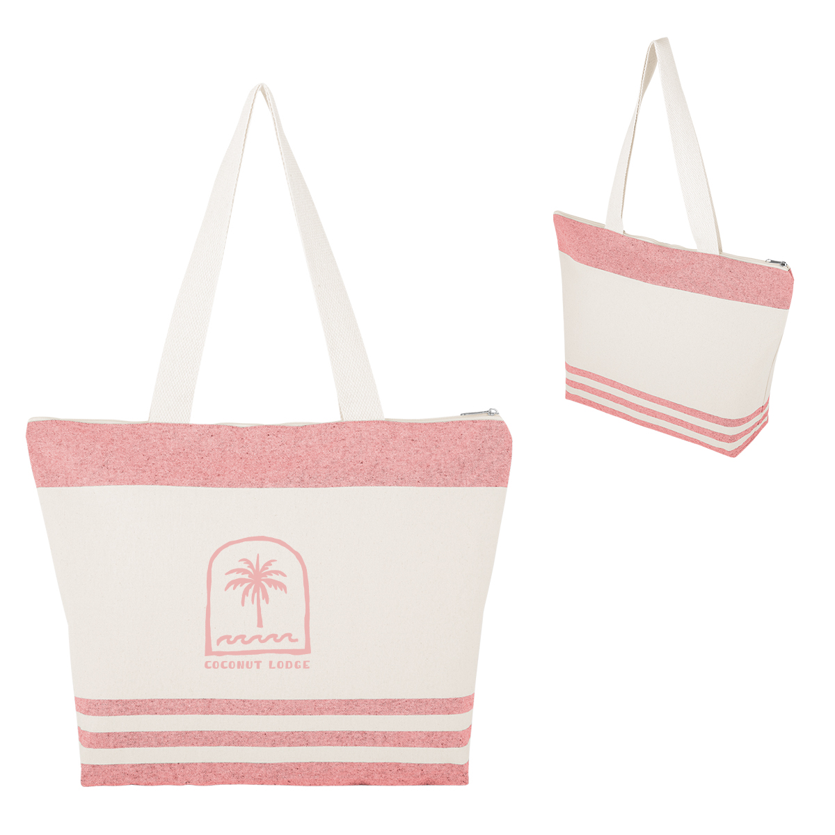 Picture of Marlo 10 Oz. Recycled Cotton Zippered Tote Bag