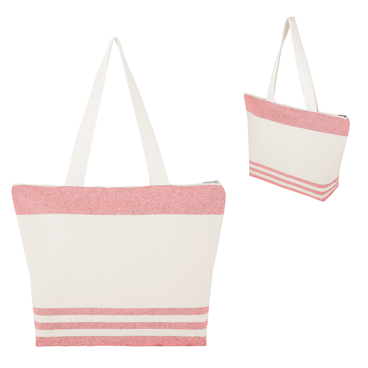 Picture of Marlo 10 Oz. Recycled Cotton Zippered Tote Bag