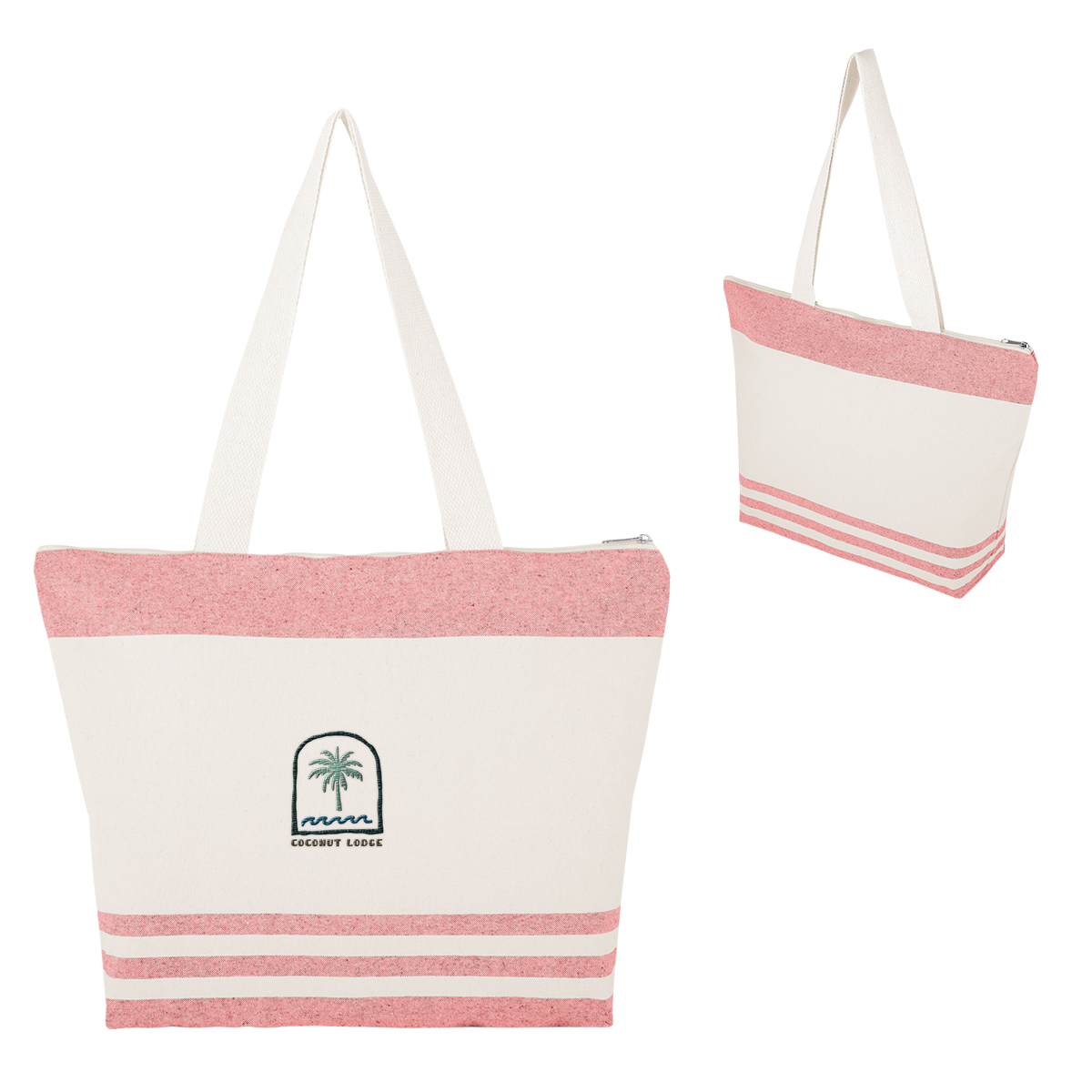 Picture of Marlo 10 Oz. Recycled Cotton Zippered Tote Bag