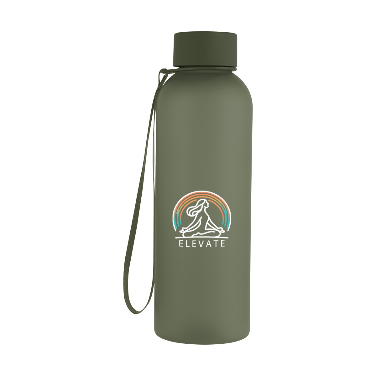 Picture of 20 Oz. Morgan Rpet Rubberized Bottle With Carry Strap