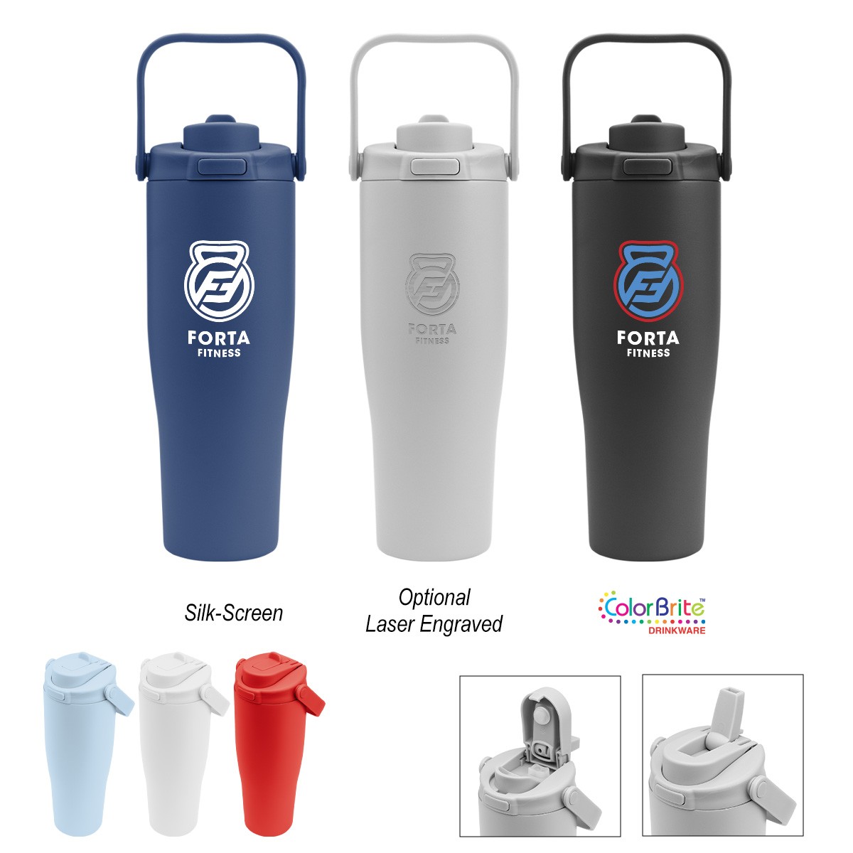 Picture of 30 Oz. Denali Sip & Chug Recycled Stainless Steel Tumbler