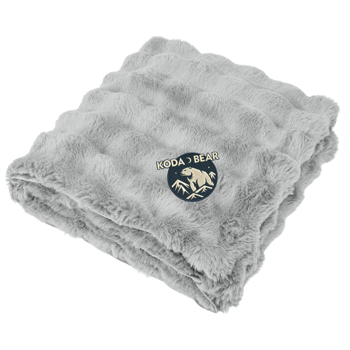 Picture of Faux Fur Rpet Bubble Blanket
