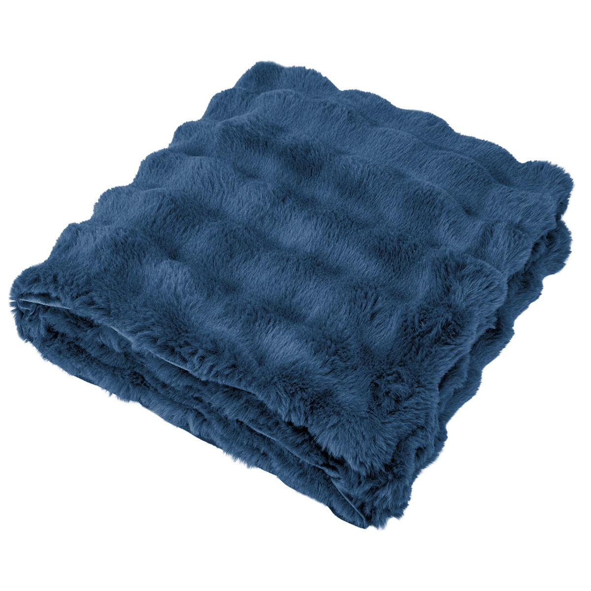 Picture of Faux Fur Rpet Bubble Blanket