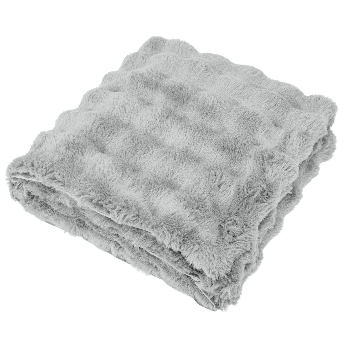 Picture of Faux Fur Rpet Bubble Blanket