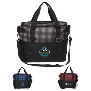 Picture of Plaid Insulated Cooler Bag