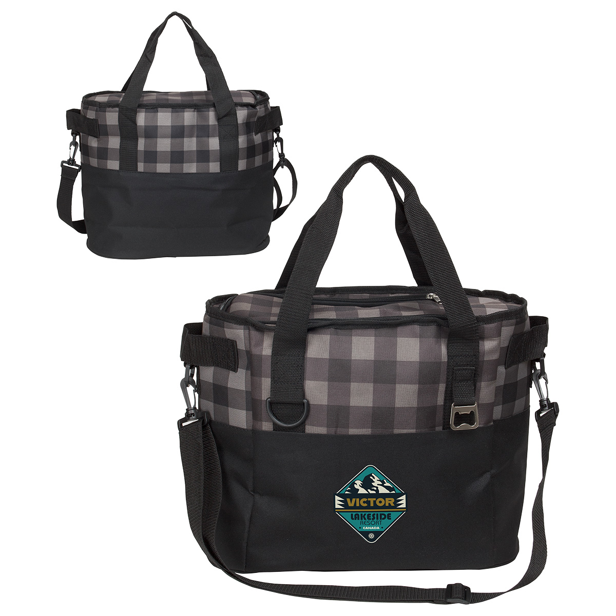 Picture of Plaid Insulated Cooler Bag