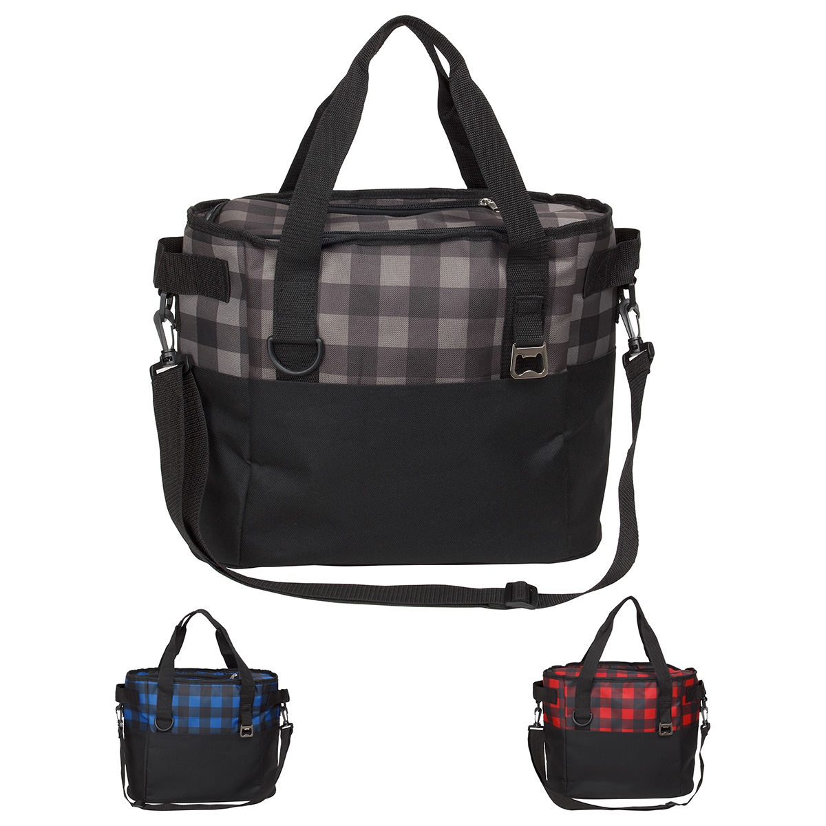 Picture of Plaid Insulated Cooler Bag