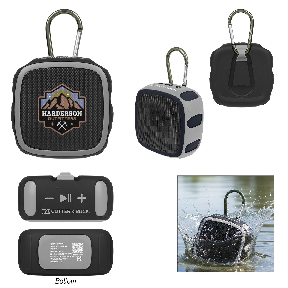 Picture of Cutter & Buck® Waterproof Wireless Speaker