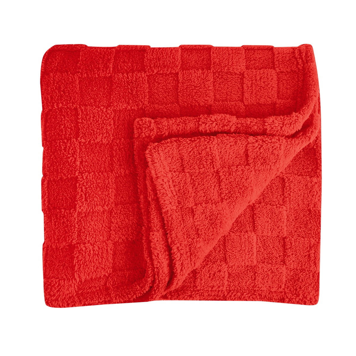 Picture of Rpet Checkered Sherpa Blanket