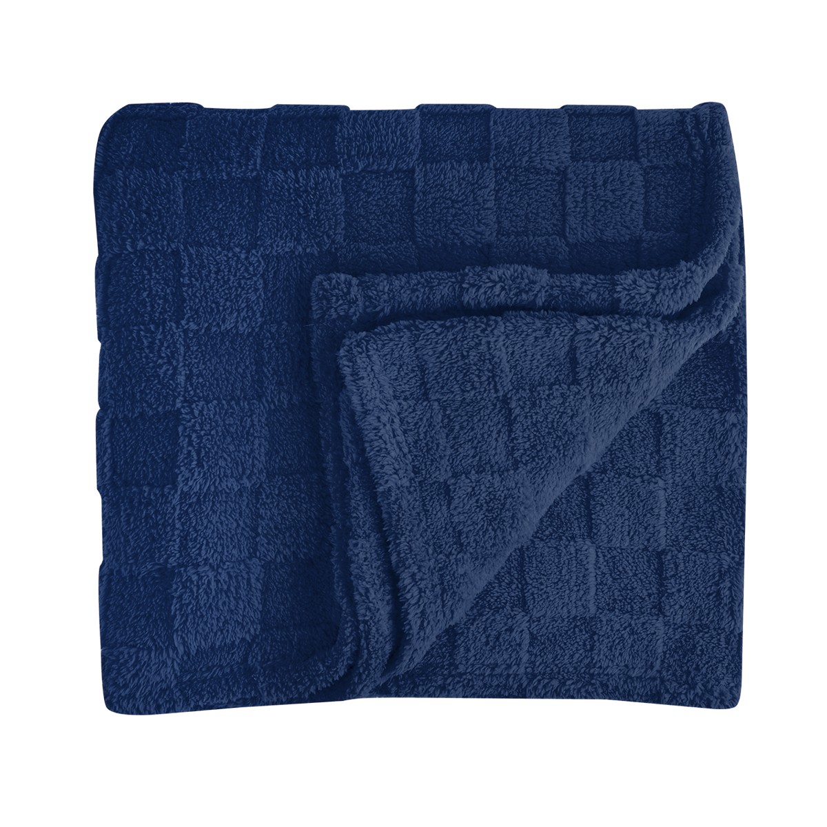 Picture of Rpet Checkered Sherpa Blanket